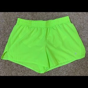 Xersion Neon Yellow Running Shorts